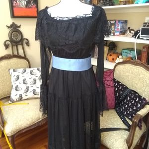 Gothic black Lace Dress
